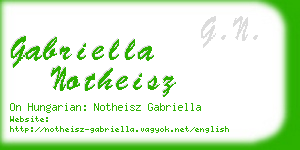 gabriella notheisz business card